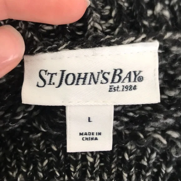 EUC ST. JOHN’S BAY Crewneck Oversized Stretchy Long-Sleeve Halloween Sweater - Picture 5 of 6